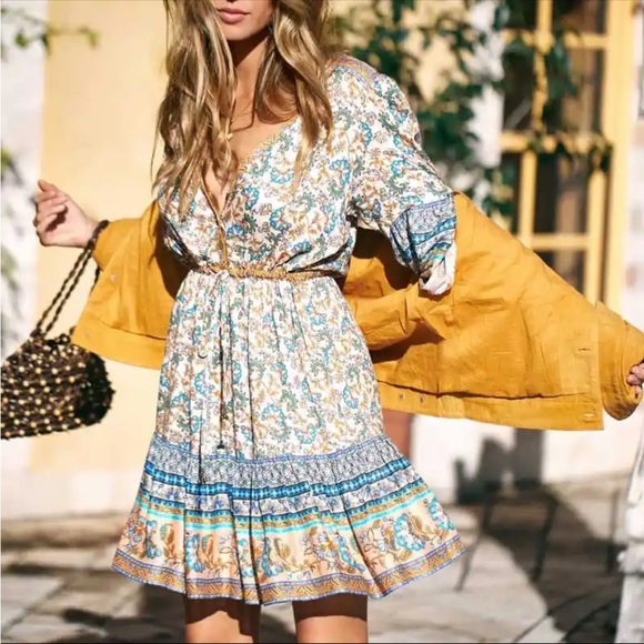 Dresses & Skirts - # 96 CLOSEOUT SALE! NEW! Boho Gypsy Floral Summer Dress